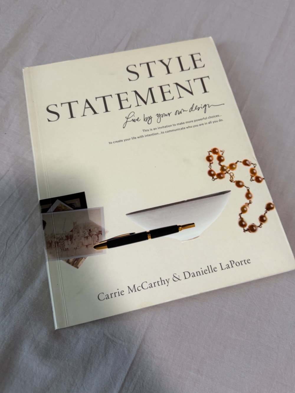 STYLE STATEMENT Coffee Table Book - Cream Cover with Black Text